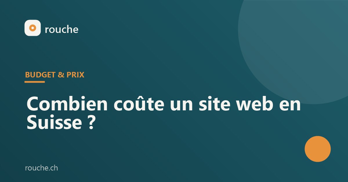 Combien coûte un site web en Suisse ?